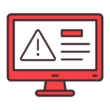 A computer screen showing a 'complaint form' with a problem icon.