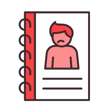 A guide book showing an icon of a sad person on the cover.